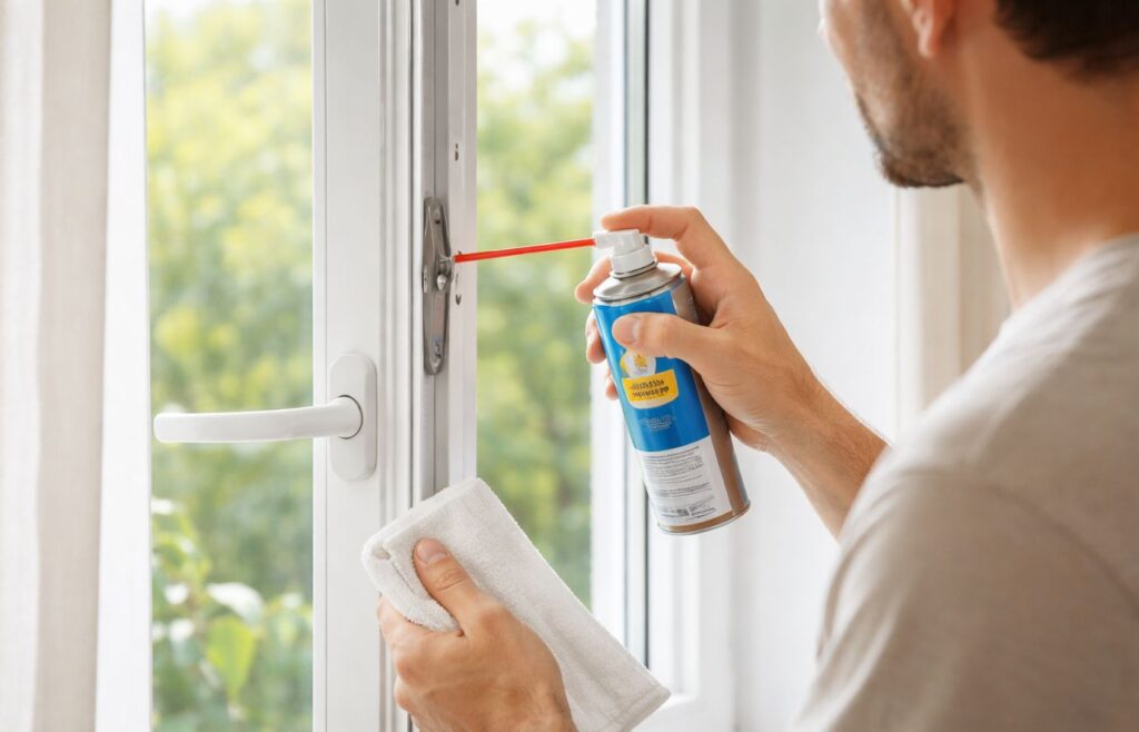 Как смазать фурнитуру пластикового окна своими руками